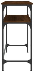 vidaXL Τραπέζι Κονσόλα Καφέ Δρυς 75x35,5x75 εκ. Επεξεργασμένο Ξύλο