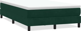 vidaXL Box Spring Κρεβάτι χωρίς στρώμα Σκούρο πράσινο Βελούδινο