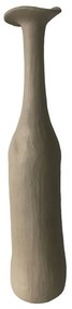 Βάζο Meld II 034515 8x8x38.5cm Light Grey Πολυρεσίνη