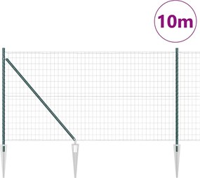vidaXL Συρματόπλεγμα με ακίδες 10 x 1 μ (Π x Υ)