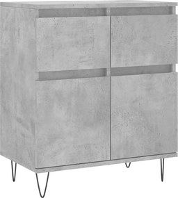 vidaXL Ντουλάπι Γκρι Σκυροδέματος 60x35x70 εκ. Επεξεργασμένο Ξύλο