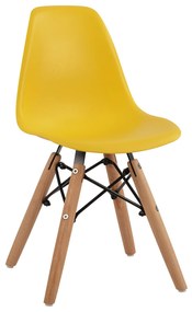 ΚΑΡΕΚΛΑ TWIST KID ΤΜΧ.HM8453.04 ΞΥΛΙΝΑ ΠΟΔΙΑ &ΚΑΘΙΣΜΑ ΚΙΤΡΙΝΟ PP 30,5Χ33Χ59 ΕΚ