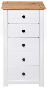 vidaXL Μπουφές Λευκός 46 x 40 x 89 εκ. από Ξύλο Πεύκου Σειρά Panama