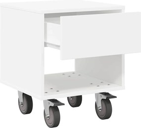 vidaXL Κομοδίνο 2 pcs Λευκό 40,5 x 40 x 48 εκ. Επεξεργασμένο ξύλο