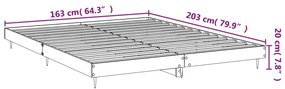 ΠΛΑΙΣΙΟ ΚΡΕΒΑΤΙΟΥ ΓΥΑΛΙΣΤΕΡΟ ΛΕΥΚΟ 160X200 ΕΚ ΕΠΕΞΕΡΓ. ΞΥΛΟ 832127