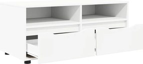 vidaXL Ντουλάπι TV 100 x 48 x 43 εκ. Λευκό Επεξεργασμένο Ξύλο