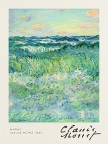 Εκτύπωση έργου τέχνης Marine - Claude Monet, (30 x 40 cm)