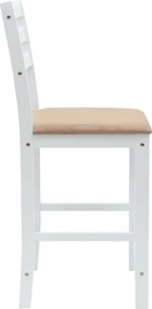 vidaXL Καρέκλες φαγητού 2 pcs Λευκό 40 x 47,5 x 99,5 εκ
