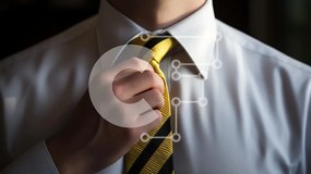 Intra Συλλεκτικό Ξύλινο Παζλ Plywood 4mm - Ρύθμιση γραβάτας σε επαγγελματικό περιβάλλον Σε Ξύλινο Κουτί - Διαστάσεις Puzzle: 10x10 cm – 25 κομμάτια