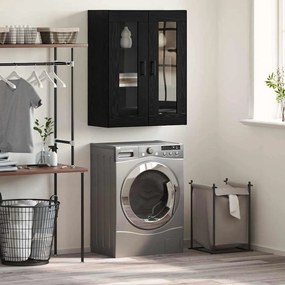 vidaXL Πλαϊνό γραφείο Μαύρο 69.5 x 34 x 90 εκ. Επεξεργασμένο ξύλο