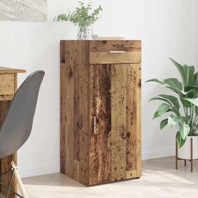 vidaXL Πλαϊνό γραφείο με συρτάρι artisan δρυς 42,5 x 40 x 93 εκ.