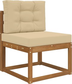 vidaXL Μαξιλάρι Καναπέ Εξωτερικού Χώρου 2 pcs Μπεζ Πολυεστέρας
