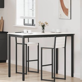 vidaXL Τραπέζι μπαρ Λευκό 140 x 80 x 105 εκ. Στερεά ξυλεία πεύκου