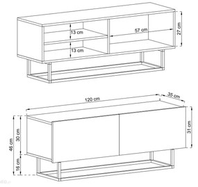 Έπιπλο τηλεόρασης Haus Ι-Fusiko