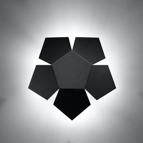 Απλίκα Τοίχου Sollux Penta Black SL.0423