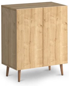Παπουτσοθήκη μελαμίνης Luce Megapap 12 ζευγών χρώμα oak 70x35x85εκ.-GP022-0061,3