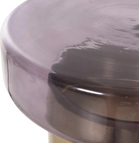 ΒΟΗΘΗΤΙΚΟ ΤΡΑΠΕΖΑΚΙ CARMO HM9728 ΜΩΒ ΓΥΑΛΙ-ΧΡΥΣΟ ΜΕΤΑΛΛΟ Φ39Χ54Υεκ