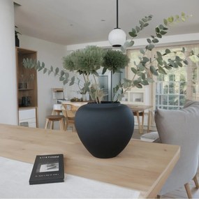 Stewehome μεγάλο μποέμ βάζο από κεραμική Μαύρο