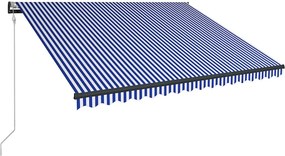 vidaXL Ηλεκτρική τέντα με LED και αισθητήρα 3 x 2,5 m