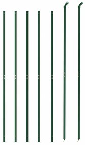 vidaXL Συρματόπλεγμα Περίφραξης Πράσινο 1,6x10 μ. με Βάσεις Φλάντζα