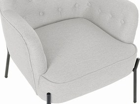 Πολυθρόνα DKD Home Decor Μαύρο Μπεζ Μέταλλο 65 x 73 x 79,5 cm