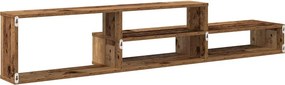 vidaXL ΡάφιΤηλεόρασηςΤοίχου 150x25x28,5εκ Επεξεργασμένο ξύλο