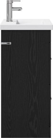 vidaXL Σετ Επίπλων Μπάνιου Μαύρη Δρυς 61 x 40 x 84,5 εκ