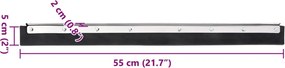 vidaXL Κεφαλή Σκουπίσματος Δαπέδου 55x2x5 εκ. Ατσάλι/Καουτσούκ