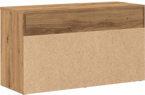 vidaXL Πάγκος Παπουτσιών τεχνίτης Δρυς 80x30x45 εκ. Επεξεργασμένο Ξύλο