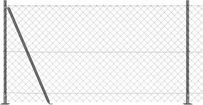 vidaXL Συρματόπλεγμα με Σκυρόδεμα 25 x 1,2 μ (Υ x Ύψος)