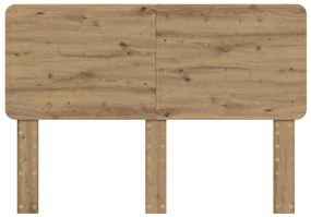 vidaXL Κεφαλάρι με κεφαλάρι Artisan Oak 140 cm Επεξεργασμένο ξύλο
