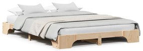 vidaXL Κρεβάτι 150x200 cm από Στερεό Κερασιάτικο Ξύλο