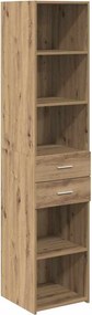 vidaXL Highboard Artisan Oak 40 x 42,5 x 185 εκ. Επεξεργασμένο ξύλο