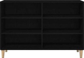 vidaXL Πλαϊνό γραφείο Μαύρη Οξυά 103,5 x 35 x 70 εκ.