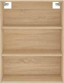 vidaXL Ντουλάπι Sonoma δρυς 69,5 x 34 x 180 εκ. από Επεξεργασμένο Ξύλο