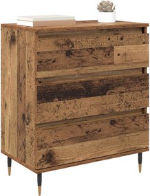 vidaXL Πλαϊνό γραφείο Παλιό Ξύλο 60 x 35 x 70 cm Επεξεργασμένο ξύλο
