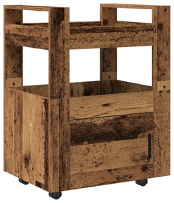vidaXL Καρότσι Κουζίνας Παλιού Ξύλου 60x45x80 εκ. Επεξεργασμένο Ξύλο
