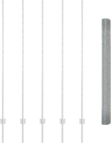 vidaXL Τεντώτο με στήριγμα Ασημί