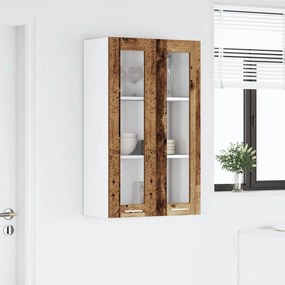 vidaXL Κρεμαστό ντουλάπι Παλιό ξύλο 60 x 31 x 100 εκ.