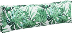 vidaXL Μαξιλάρια Παλέτας 3 τεμ. Σχέδιο Φύλλων Υφασμάτινα