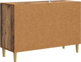 vidaXL Πλαϊνό γραφείο Παλαιωμένο ξύλο 89 x 34,5 x 60 εκ.