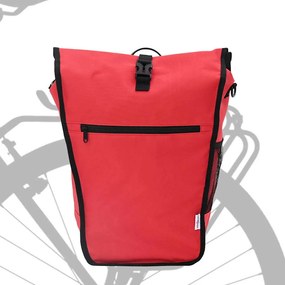 vidaXL Τσάντα Ποδηλάτου Κόκκινο 34 x 16 x 59 εκ. Πολυεστέρας