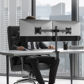 POWERTECH βάση γραφείου για 2x οθόνες PT-1552, 17-32", έως 10kg