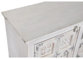 Τηλεόραση DKD Home Decor Λευκό Ξύλο Ξύλο από Μάνγκο 151 x 40 x 60 cm