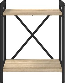 vidaXL Ράφι Βιβλίων Δρύς Sonoma 40 x 30 x 50 cm Επεξεργασμένο ξύλο