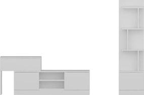 Σύνθεση Τηλεόρασης Team - Χρώμα Λευκό - 120x29,5x38εκ