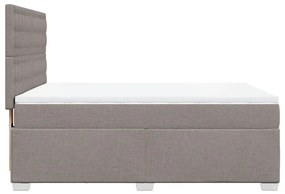 ΚΡΕΒΑΤΙ BOXSPRING ΜΕ ΣΤΡΩΜΑ TAUPE 140X190 ΕΚ. ΥΦΑΣΜΑΤΙΝΟ 3292801