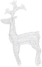 vidaXL Χριστουγ. Διακοσμητικά Τάρανδοι 2 τεμ. 60x16x100 εκ. Ακρυλικό