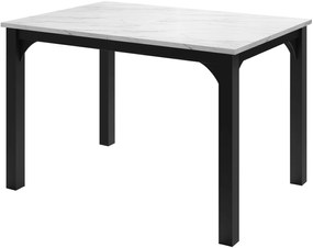 Επεκτεινόμενο τραπέζι Focus -Leuko Marmaro-Μήκος: 120 εκ.