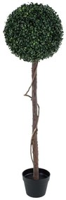 Τεχνητό Δέντρο Πυξός 20407 120cm Beige-Green Globostar Polyethylene,Wood